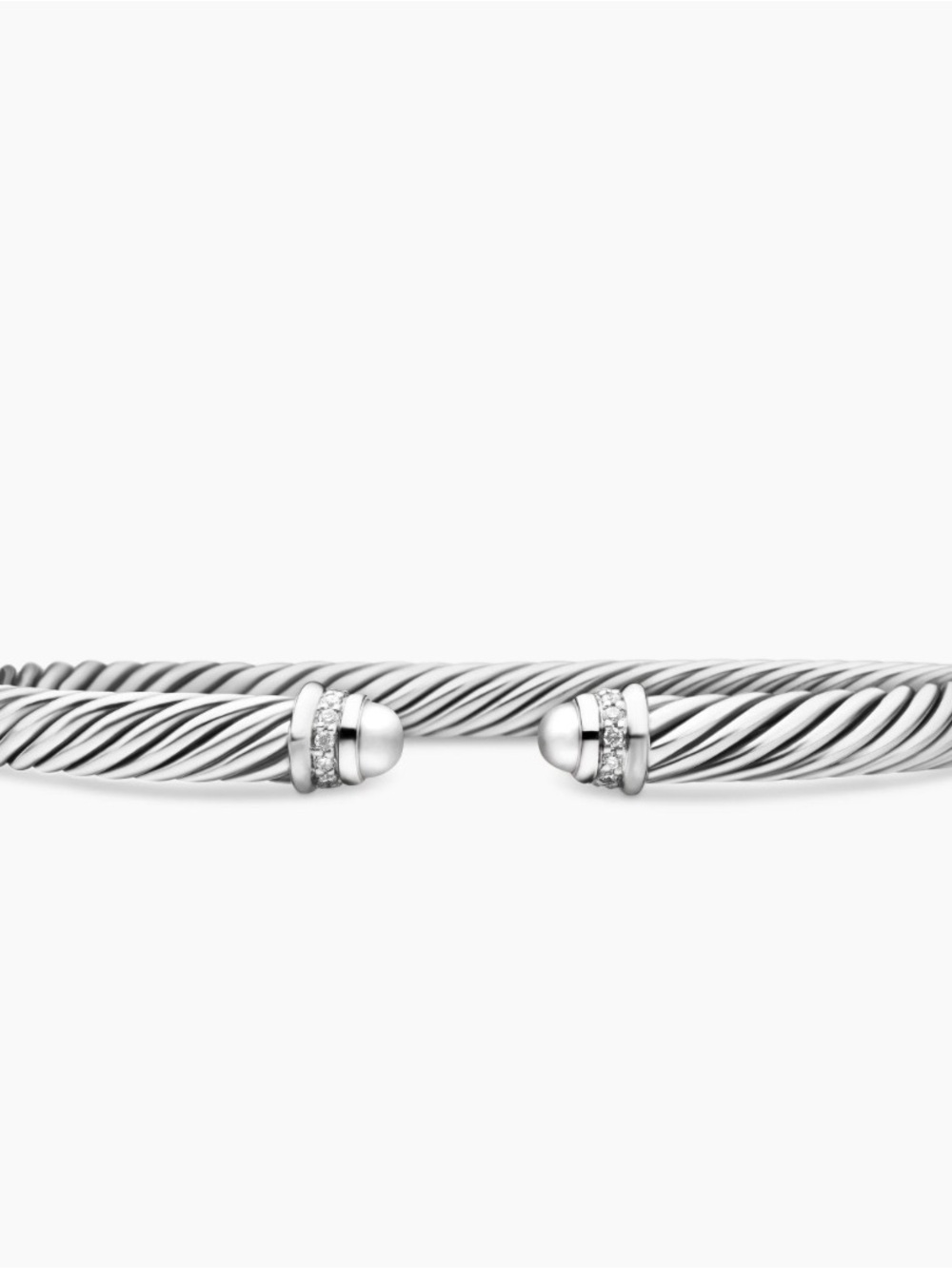 David Yurman - CLASSIC CABLE BRACELET
Sterling Silver with Diamonds, 5mm